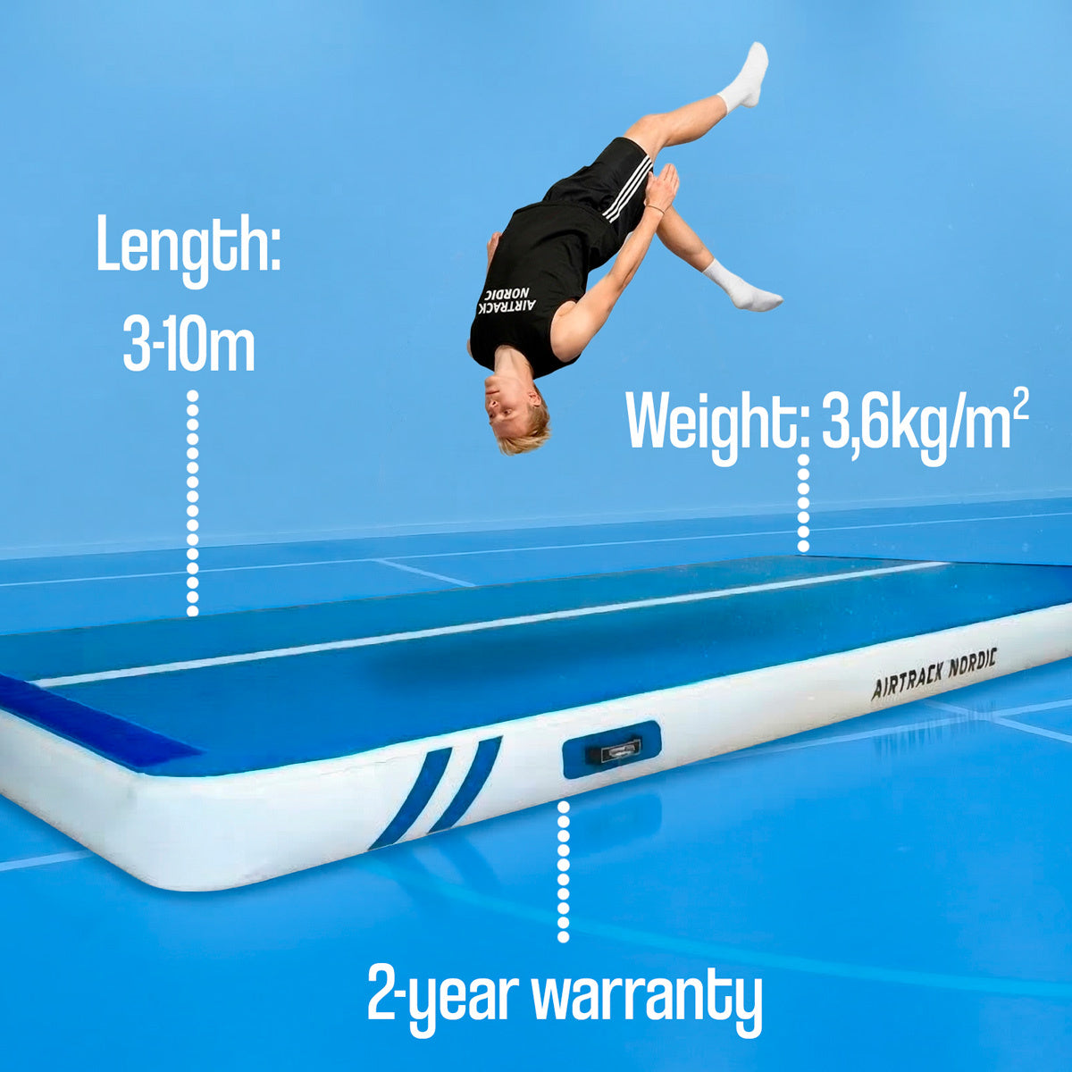 
              AirTrack Nordic Deluxe Wide, 3-16m